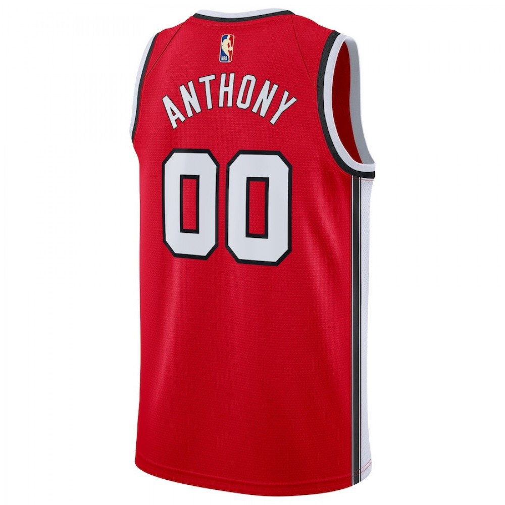 Men's Portland Trail Blazers Carmelo Anthony #00 Red Swingman Jersey - Classic Edition-Pro Kit Vault | Brand New 26/27 Sports Jerseys